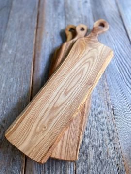 Kestane Ağacı El Yapımı Sunum Tahtası - Orta Boy 2