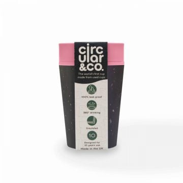 Circular&Co. Döngüsel Kahve Kupası (227ml) Siyah ve Pembe