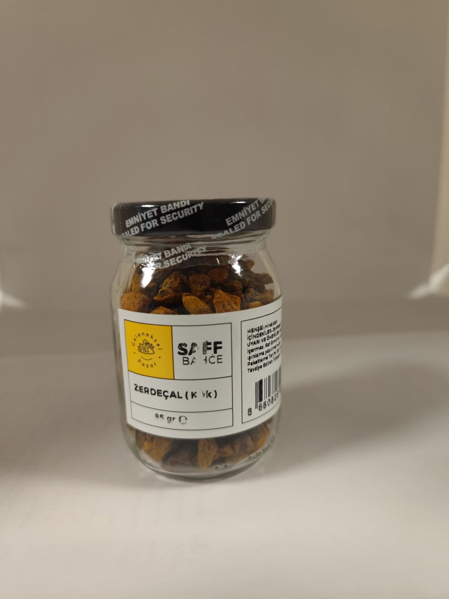 SaffBahçe Kök Zerdeçal 85 gr ( Cam Kavanoz )