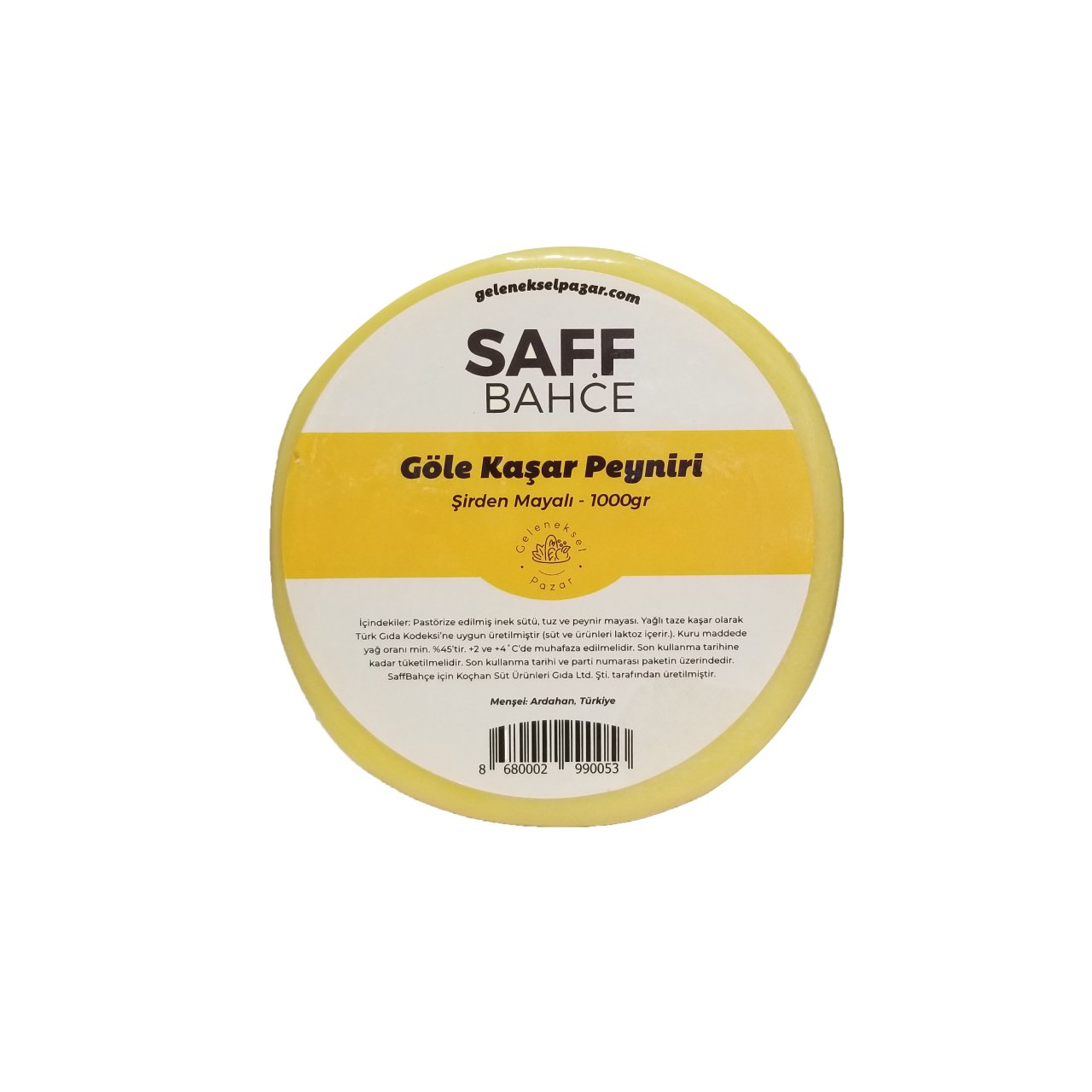 SaffBahçe Göle Kaşar Peyniri (1000 gr)