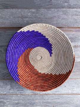 Hasır El Örmesi Duvar Tabağı Büyük Boy 11